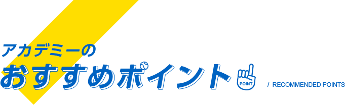 アカデミーのおすすめポイント