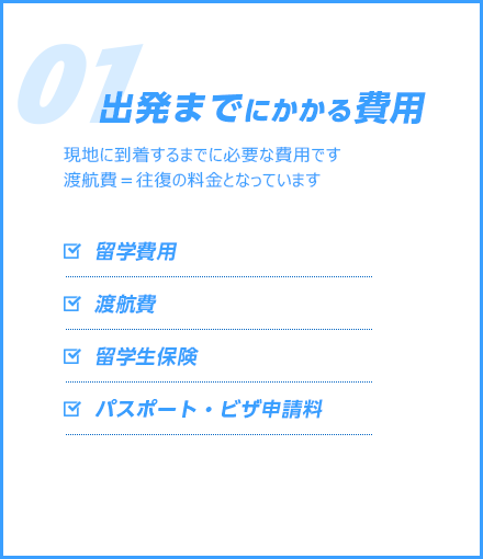 出発までにかかる費用!